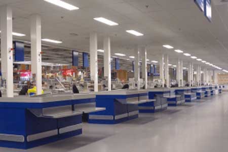 Σωληνωτά ταχυδρομεία, εφαρμογή σε Supermarket για ασφάλεια χρημάτων